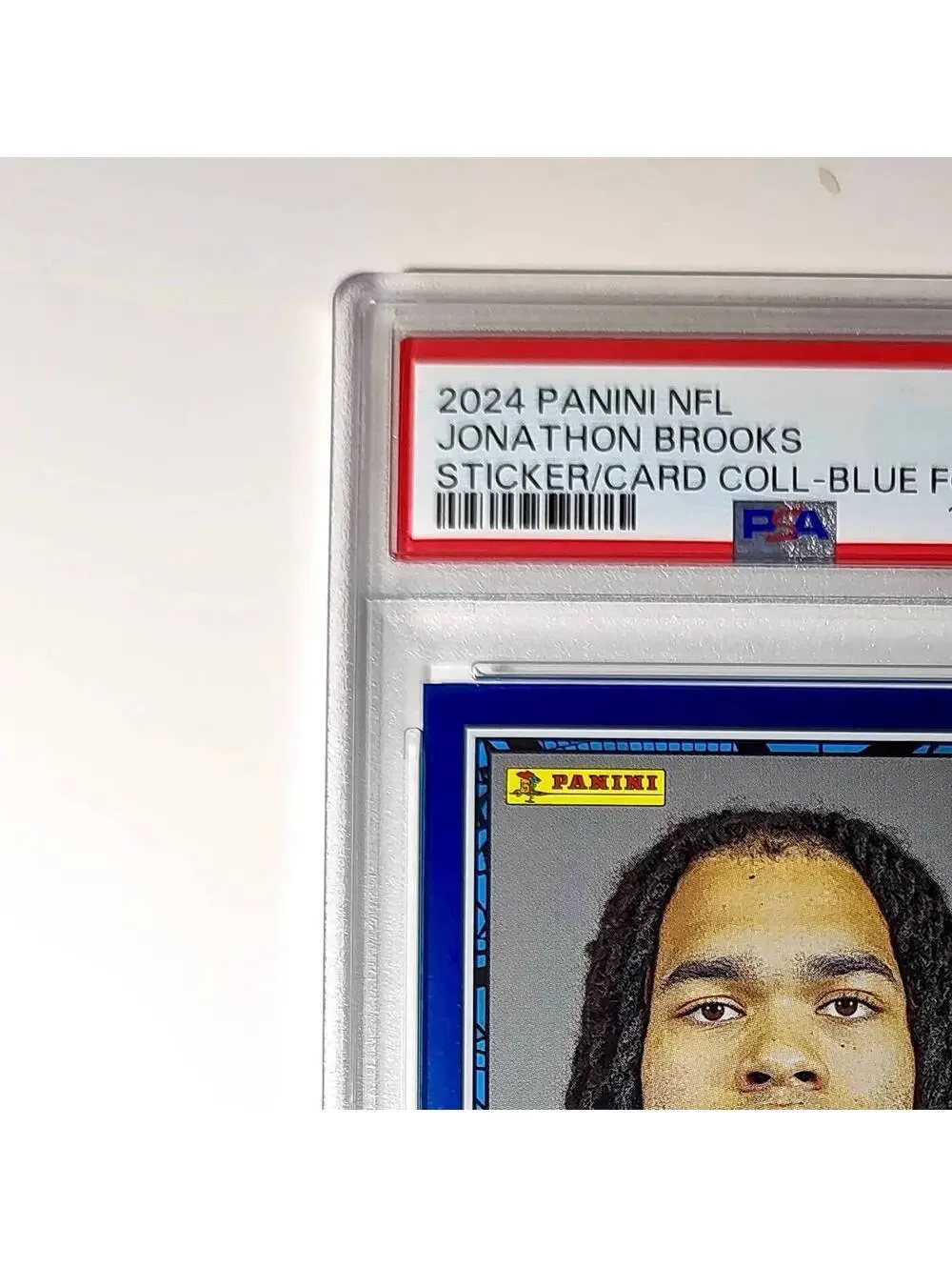 Jonathan Brooks Rookie 2024 Panini Sticker Collection 6/349 #88 Blue Foil PSA 9